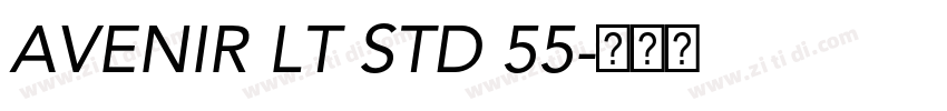 AVENIR LT STD 55字体转换